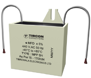 Box Type Capacitors for Fans - Gray Box